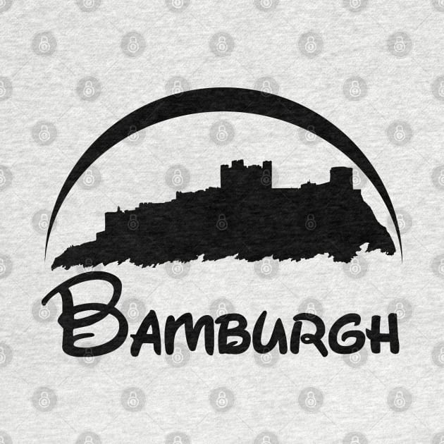 Bamburgh Castle (Black Logo) by Ragetroll